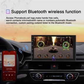 img 1 attached to 📻 AMPrime 2 DIN Android Head Unit 7" Touch Screen Car Radio with Bluetooth in Dash Autoradio, FM/WiFi/Mirror Link/Steering Wheel Control Support, including Backup Camera