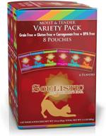 🐱 soulistic moist & tender variety pack wet cat food: 8 count, 24 oz – premium feline cuisine логотип