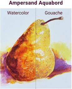 img 1 attached to 🎨 Ampersand Art Supply Watercolor Painting Panel: Museum Series Aquabord 6X6 - Pack of 4, 1/8" Depth 4" – Enhance Your Art with Premium Watercolor Surfaces