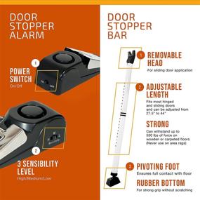 img 1 attached to Door Stopper Alarm Security Bundle