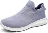 sytanbo women's slip on walking shoes - lightweight breathable running sneakers for gym workout and tennis logo