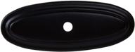 🔘 gliderite hardware 1034-mb-10 thin oblong ring cabinet back plate, 3-inch length, 10-pack in matte black finish logo