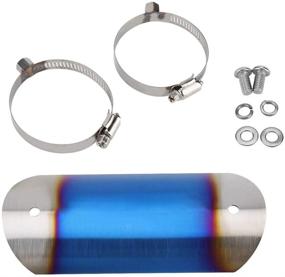 img 4 attached to Qiilu Universal Motorcycle Protector Insulation Replacement Parts for Exhaust & Emissions