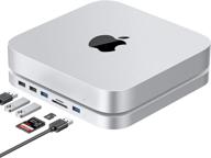 🔌 mac mini m1 usb-c hub: sata ssd/hdd slot, usb 3.0/2.0 ports, tf/sd card readers – compatible with mac mini 2018/2020 логотип