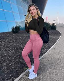 img 1 attached to 🏋️ HYZ Women High Waisted Leggings: Perfect Workout Yoga Pants for Butt Lift & Tummy Control