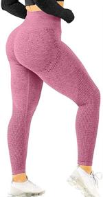 img 4 attached to 🏋️ HYZ Women High Waisted Leggings: Perfect Workout Yoga Pants for Butt Lift & Tummy Control