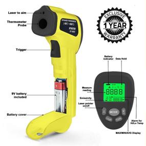 img 2 attached to 🌡️ BTMETER BT-980D Advanced Digital Infrared Thermometer