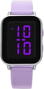 img 4 attached to 🌈 WUTAN Waterproof Digital Sports Watches for Girls - Perfect Blend of Style and Durability