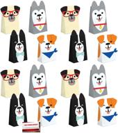 🐶 puppy dog 16 pack party paper loot treat candy favor bags: adorable attachments and party planning checklist by mikes super store logo