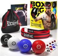 🥊 optimize your training: boxing reflex ball with headband in bag - enhance speed, reaction, focus, and coordination for pro mma fighters, kids, and adults logo