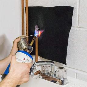 img 1 attached to 💪 High Temperature Black Plumbers Pad: 12" X 12" X 1/8" Thick Felt – Effective Heat Resistant Insulation