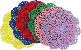 img 4 attached to DODOGA Handmade Doilies, Placemats & Coasters: Enhance your Table Décor with Artisanal Craftsmanship