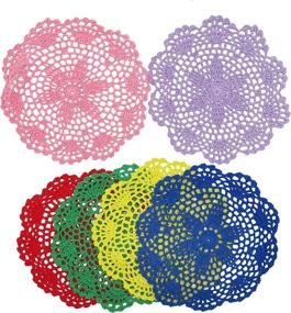 img 1 attached to DODOGA Handmade Doilies, Placemats & Coasters: Enhance your Table Décor with Artisanal Craftsmanship