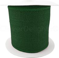 🎗️ cleverdelights 4" burlap ribbon - 10 yards green - wired & finished edges - super-fine weave logo