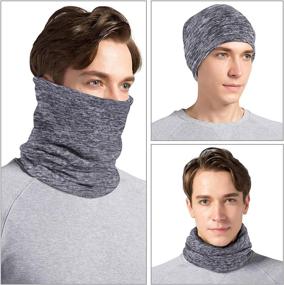 img 1 attached to CUIMEI Fleece Neck Warmer Gaiter: Ultimate Windproof Face Mask for Skiing, Running & Cycling