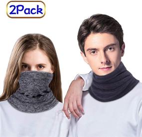 img 3 attached to CUIMEI Fleece Neck Warmer Gaiter: Ultimate Windproof Face Mask for Skiing, Running & Cycling