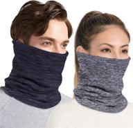 cuimei fleece neck warmer gaiter: ultimate windproof face mask for skiing, running & cycling логотип