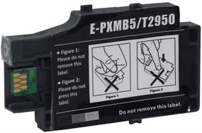 img 1 attached to 🖨️ 5-Pack Remanufactured T2950 Maintenance Box for WF-100 WF-110 WF-100W WF-110 Printer