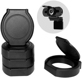 img 4 attached to 🔒 [5 Пакетов] Закрывающие камеры: Защитите приватность и безопасность для Logitech HD Pro C920 / C930e / C922 / C922x Pro Stream Webcam с прочным клейким слоем.