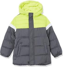 img 4 attached to 🧥 Impress in Style: iXtreme Boys' Colorblock Puffer Jacket for Ultimate Comfort and Trendy Looks