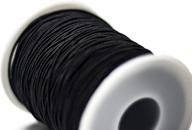 🛍️ bastex 1mm black elastic beading cord thread: versatile crafting string for jewelry making, bracelets, necklaces, and more! shop now! logo