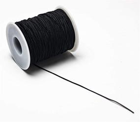 img 3 attached to 🛍️ Bastex 1mm Black Elastic Beading Cord Thread: Versatile Crafting String for Jewelry Making, Bracelets, Necklaces, and More! Shop Now!