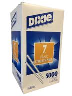 🥤 dixie stir straws 7" unwrapped, 5000 count - ideal stirrers for coffee, tea, and cocktails – no ordinary drinking straws logo