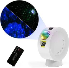 img 3 attached to 🌌 Galaxy Star Projector Night Light with 9 Lighting Modes, Remote Control, Extended Battery Life of Up to 6 Hours, 300° Adjustable Angle, Dimmable Ambience Light for Kids Bedroom, Home Decor, and Party