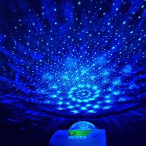 img 2 attached to 🌌 Galaxy Star Projector Night Light with 9 Lighting Modes, Remote Control, Extended Battery Life of Up to 6 Hours, 300° Adjustable Angle, Dimmable Ambience Light for Kids Bedroom, Home Decor, and Party