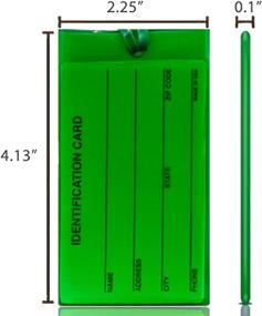 img 2 attached to 🏷️ Bendable Identification Luggage Tags for Suitcases