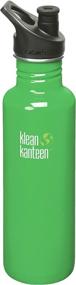 img 1 attached to 🚰 Klean Kanteen 27 oz Stainless Steel Water Bottle: Sports Cap 3.0, Black - Durable and Eco-friendly Hydration Solution