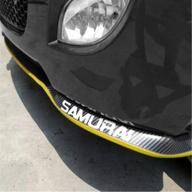 bylucky- special universal rubber carbon fiber bumper front lip exterior accessories logo