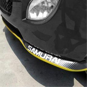 img 4 attached to ByLucky- Special Universal Rubber Carbon Fiber Bumper Front Lip Exterior Accessories