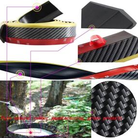 img 2 attached to ByLucky- Special Universal Rubber Carbon Fiber Bumper Front Lip Exterior Accessories