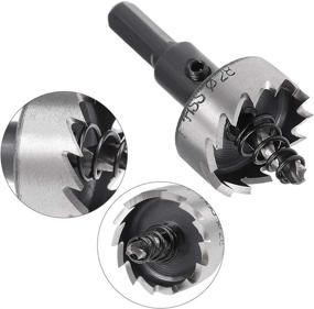 img 1 attached to 🔩 Efficient 28mm HSS Drill Bit Hole Saw Cutter for Metal Alloy Wood - uxcell