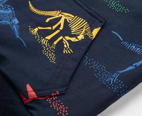 img 3 attached to 🦖 TLAENSON Lightweight Dinosaur Sweatshirts for Boys: Stretchy Clothing, Fashion Hoodies, and Sweatshirts