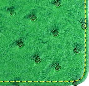 img 2 attached to 🏌️ On Par Premium Ostrich Effect Golf Scorecard Holder: Organize Your Game in Style