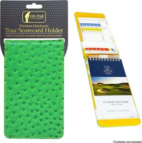 img 3 attached to 🏌️ On Par Premium Ostrich Effect Golf Scorecard Holder: Organize Your Game in Style