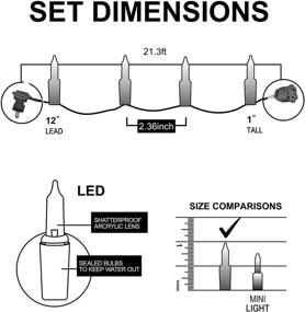 img 1 attached to 🎄 300 Count 78.75 FT Christmas String Lights: 3 Sets of 100-Count Blue LED Green Wire String Lights – Perfect for Indoor and Outdoor Party, Home, Patio, Lawn, and Christmas Holiday Decoration (Each 26.25 FT)