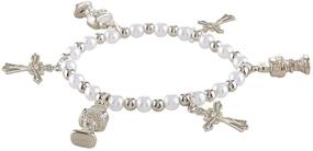 img 1 attached to Autom Girls First Communion Bracelet Girls' Jewelry
