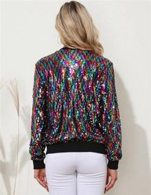 img 1 attached to KANCY KOLE Womens Sequin Sleeve Women's Clothing for Coats, Jackets & Vests