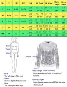 img 2 attached to KANCY KOLE Womens Sequin Sleeve Women's Clothing for Coats, Jackets & Vests