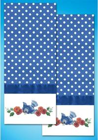 img 1 attached to 🐦 Bluebird Stamped Embroidery: Exquisite Design Crafts (Set of 2) - 18 by 28