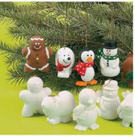 🎨 crafts for kids: design your own ceramic christmas character ornaments - 12 count (2 pieces per style) logo