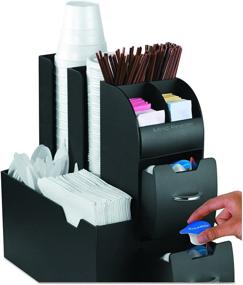 img 2 attached to ☕️ Organize Your Coffee Station with the Mind Reader Coffee Upright Condiment Organizer in Black