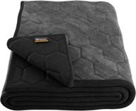 🛌 layla weighted blanket: fleecy top layer, 300 thread-count, even weight distribution, warm & breathable, 100% cotton bottom layer (15 lbs) logo