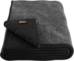 img 4 attached to 🛌 Layla Weighted Blanket: Fleecy Top Layer, 300 Thread-Count, Even Weight Distribution, Warm & Breathable, 100% Cotton Bottom Layer (15 lbs)
