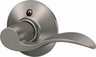 satin nickel right-handed dummy 🚪 lever with accent design - schlage f170acc619rh логотип