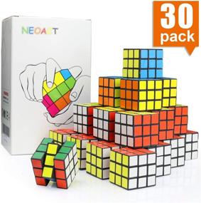 img 4 attached to 🎁 Mini Cube 30 Packs Puzzle Party Toy: Eco-Friendly Material with Vivid Colors - Ideal Gift for Children!