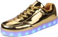 👟 kealux flashing sneakers: bright, breathable, and chargable men's shoes logo